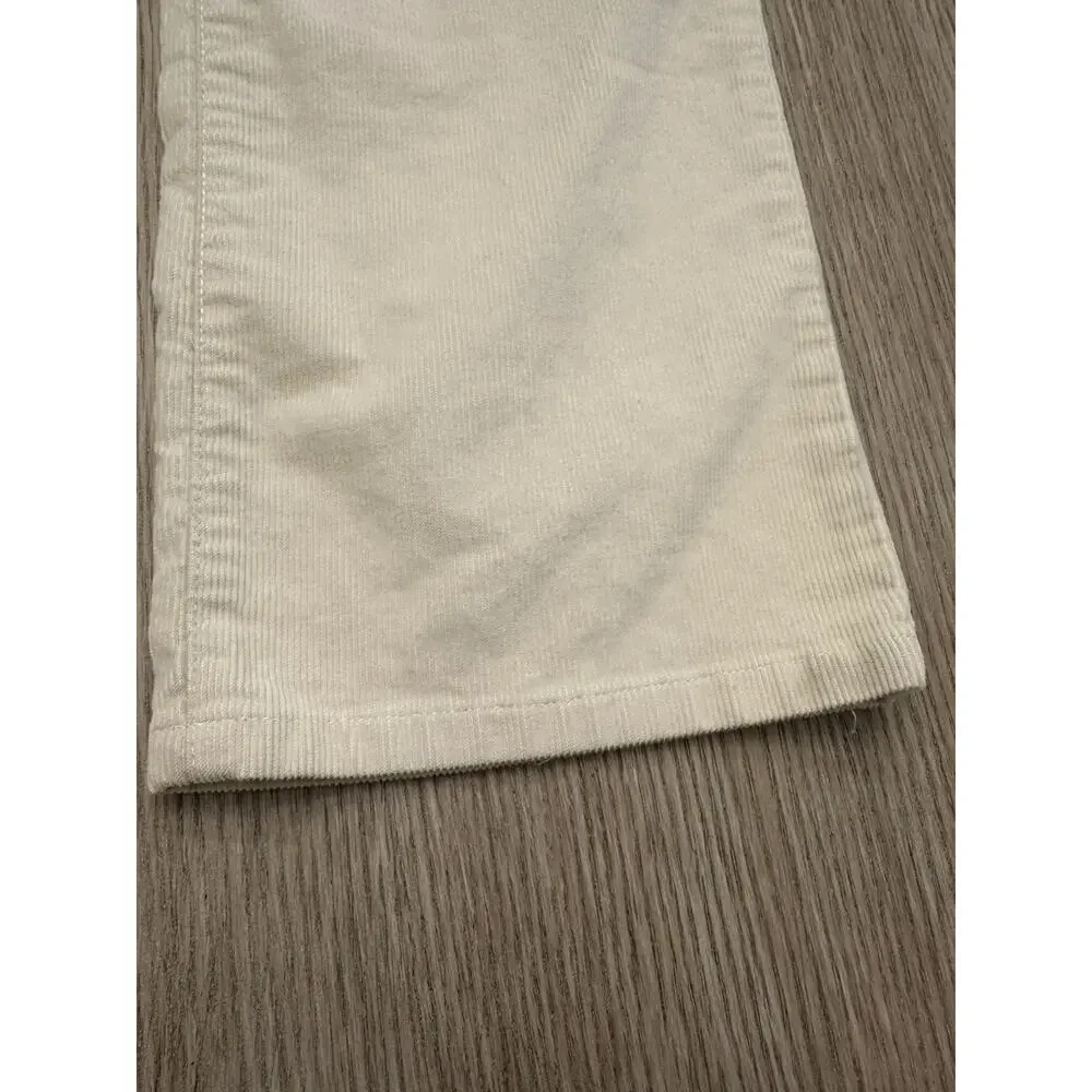 Lauren Jeans Co Ralph Lauren Cream Corduroy Pants Women's Sz 8 Bootcut Academia - Picture 7 of 11